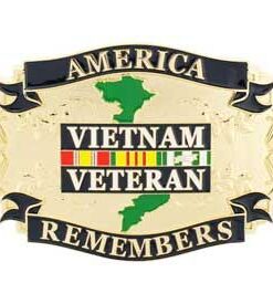 United States 1959-1975 Vietnam Veteran Remembers 3.2 INCHES Belt Buckle