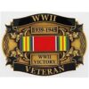 In Memory Of Our WWII Veteran American Remembers Enamel 3.2 INCHES Belt Buckle.