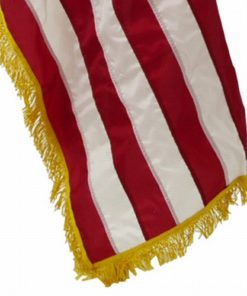 American 3' X 4' Nylon Fringed, American Flag Fringed 3' X 4', 3' X 4' U.S. Flag Pole Sleeve and Fringe, Indoor American 3' X 4' Nylon Flag Fringed, Indoor American Nylon Flag with Fringe, Indoors U.S. Flag Pole Sleeve and Fringe