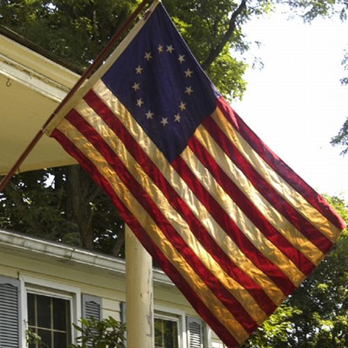 Heritage 3'x5' Cotton 13-Star Flag, Heritage 3'x5' Cotton Flags, Antique Betsy Ross 13-Star Flag, 13 Star Heritage Antique