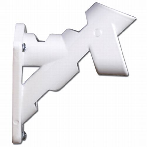 2-Position Aluminum White Bracket