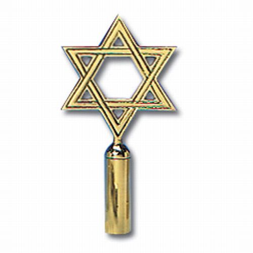 Brass 6" Star Of David Topper