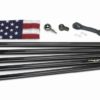 All American Series Black 18' Flagpole Set