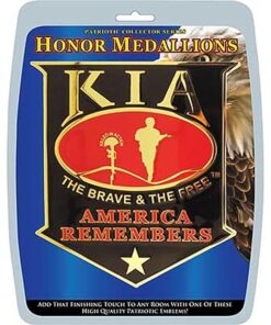 KILLED IN ACTION KIA AMERICA REMEMBERS HIGH QUALITY METAL MEDALLION 4 INCHES