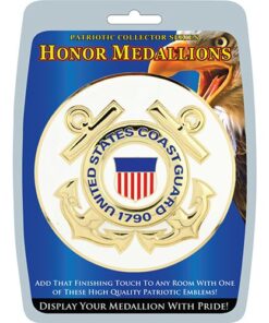 United States Honor Medallion Coast Guard Emblem Measures 4 Inches