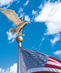 aluminum-eagle-on-flagpole-us-flag