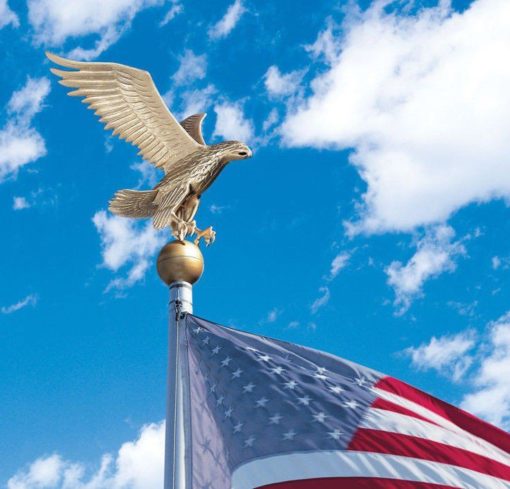 aluminum-eagle-on-flagpole-us-flag