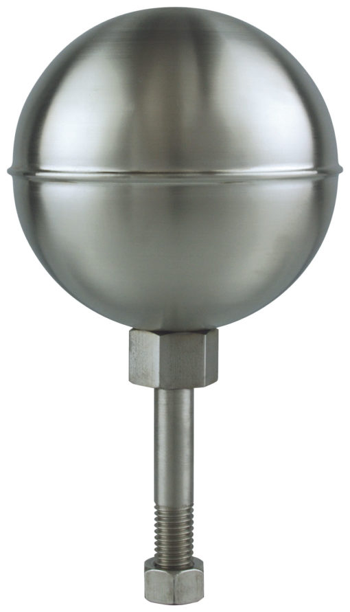 Satin Stainless Steel Finish Ball Top