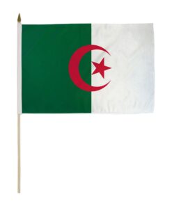 Algeria 12X18 inch Handheld Stick Flag