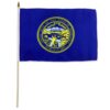 12x18in State Of Nebraska Stick Flag