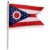 12x18in State Of Ohio Stick Flag