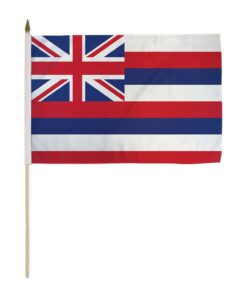 12x18in State Of Hawaii Stick Flag