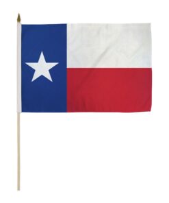 12x18in State Of Texas Stick Flag