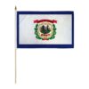 12x18in State Of West Virginia Stick Flag