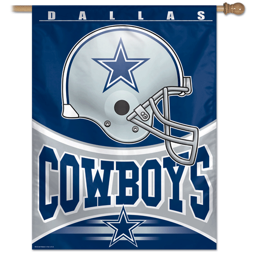 Dallas NFL Cowboys 3x5 Helmet Design Indoor Outdoor Banner Flag