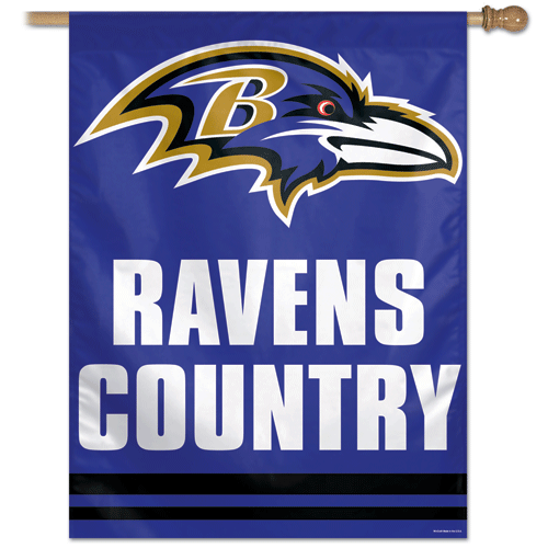 Officially Licensed NFL Baltimore Ravens Personalized Banner Flag