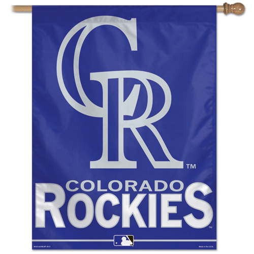 Colorado Rockies Vertical Banner Flag