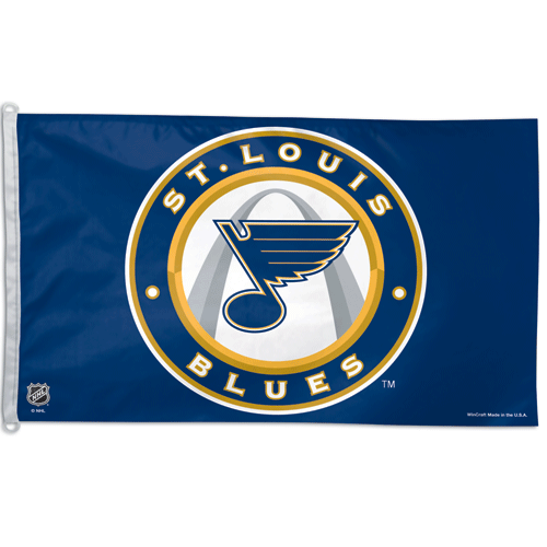 St. Louis Blues Gold Garden Flag and Yard Banner