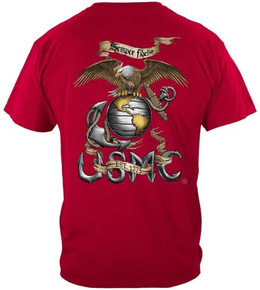 USMC Eagle Red Shirt