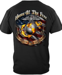 USMC Home Of The Free Shirt