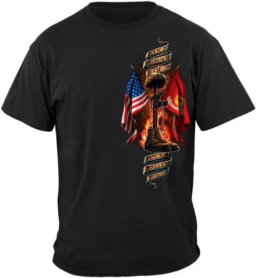 USMC Home Of The Free Shirt