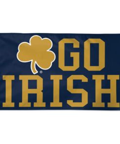 Notre Dame Fighting Irish GO IRISH Flag - Deluxe 3' X 5'