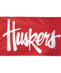 Nebraska Cornhuskers With Huskers Imprint Deluxe 3 X 5 Flag