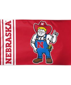 Nebraska Cornhuskers Nebraska Mascot Deluxe 3' X 5' Flag