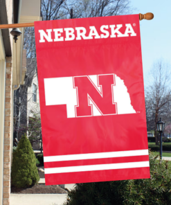 Nebraska Double Sided Banner, Nebraska Cornhuskers Premium Banner Flag