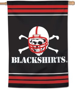 Nebraska Cornhuskers BLACKSHIRTS Vertical Flag Banner 28" x 40"