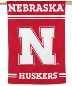 Nebraska Cornhuskers Vertical Flag Banner 28" x 40"