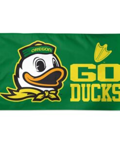 Deluxe 3' X 5' Oregon Ducks MASCOT Flag