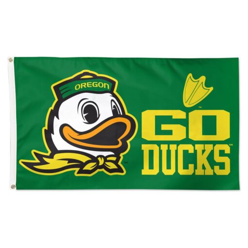 Deluxe 3' X 5' Oregon Ducks MASCOT Flag