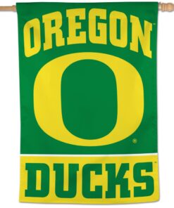 Single-sided Oregon Ducks Vertical Flag Banner 28" x 40"