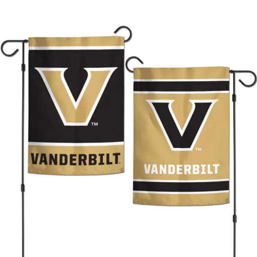 Vanderbilt University Garden Flag, Vanderbilt Garden Flag, Commodores Garden Flags 2 sided