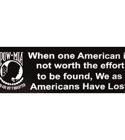 POW/MIA Bumper Stickers