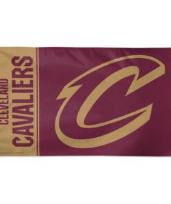 Cleveland Cavaliers TEAM BLOCK Flag - Deluxe 3' X 5', Cleveland Cavaliers Team Flag