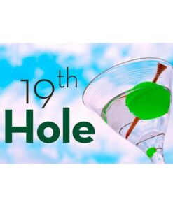 19th Hole 3'x5' Flag is printed on heavy-duty nylon