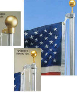 30' Satin Finish Estate Aluminum Flagpole, 30' Satin Finish Aluminum Flagpole