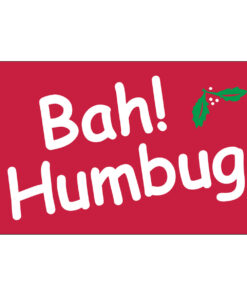 Bah Humbug 3'x5' Nylon Flag is printed on heavy-duty nylon