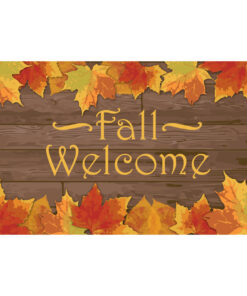 Fall Welcome 3'X5' Nylon Flag Printed on heavy duty nylon