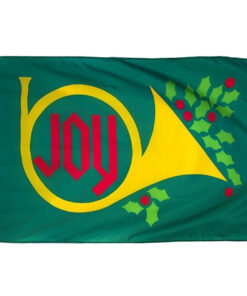 Joy Horn 3'x5' Polyester Printed Holidays Flag