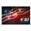 July 4th Sparklers 3'X5' Nylon Flag Printed on heavy duty nylon