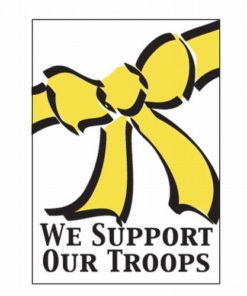 We Support Our Troops Banner Flag