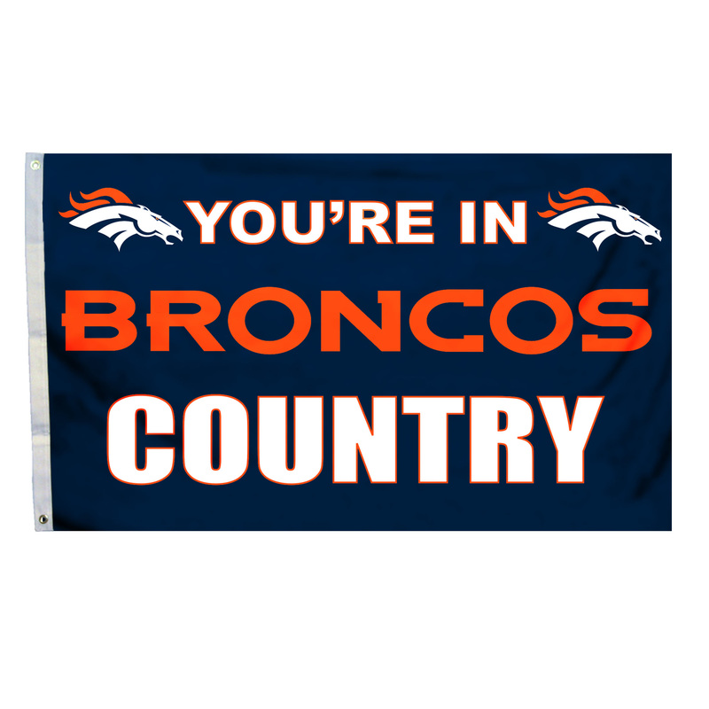 WinCraft Denver Broncos Throwback Logo Double Sided Garden Flag