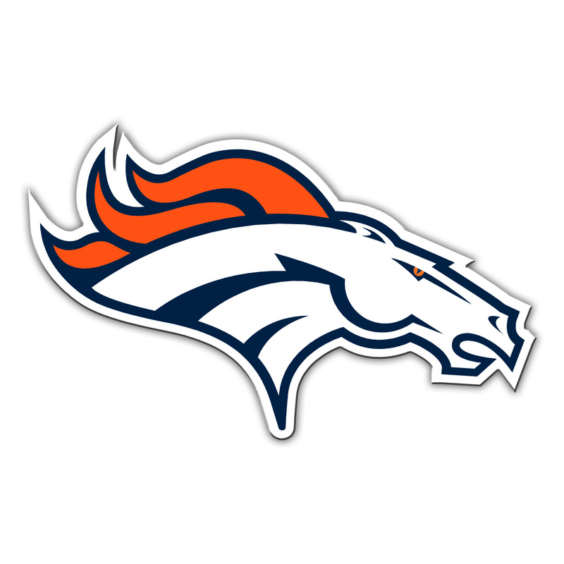 Denver Broncos 6 Helmet Car Magnet