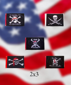 Jolly Roger /Skull 2x3' Flags