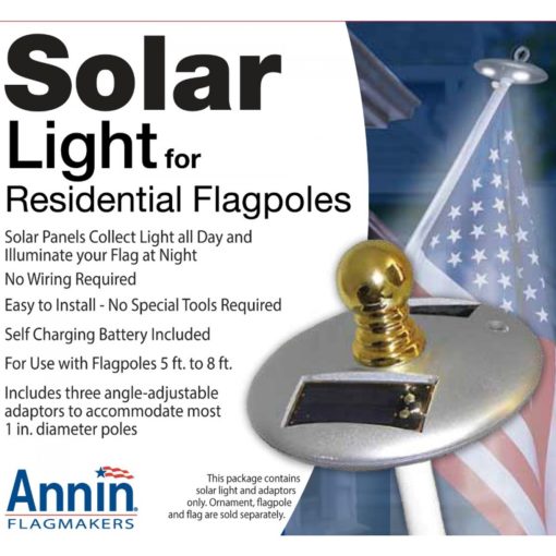 Solar Mini Flagpole Light