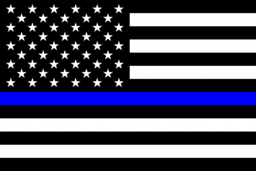 Thin Blueline 3x5' Poly-Flag