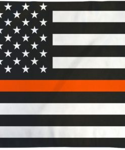 Thin Orange Line USA 3x5' Flag